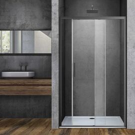 Душевая дверь Vincea Soft VDS-3SO150CLGM 1500 вороненая сталь стекло прозрачное, Размер: 150, Профиль: Вороненая сталь_
