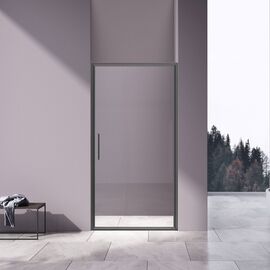 Душевая дверь Vincea Slim 8mm VDP-4SL100CLGM вороненая сталь стекло прозрачное, Размер: 100, Профиль: Вороненая сталь_