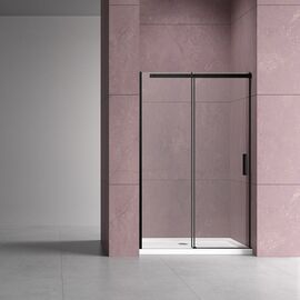 Душевая дверь Vincea Dice VDS-4D140CLB 1400 черный стекло прозрачное, Размер: 140, Профиль: Черный_