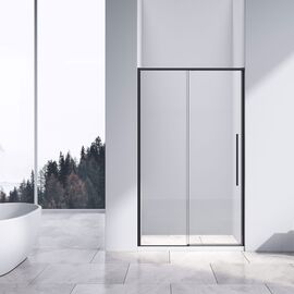 Душевая дверь Vincea Slim-N VDS-4SN140CLB 1400 черный стекло прозрачное, Размер: 140, Профиль: Черный, Стекло: Прозрачное_