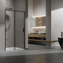 Душевая дверь Vincea Slim VDS-6SL140CLB 1400 черный стекло прозрачное_