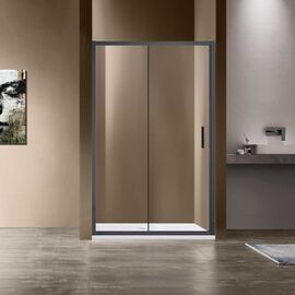 Душевая дверь Vincea Garda VDS-1G115CLGM 1150 вороненая сталь стекло прозрачное, Размер: 115, Профиль: Вороненая сталь_