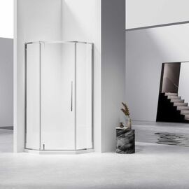 Душевой уголок Vincea Slim-N VSP-4SN900CL 900х900 хром стекло прозрачное, Размер: 90х90, Профиль: Хром_