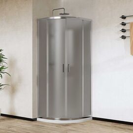 Душевой уголок Vincea City VSQ-5CT900MT 900х900 хром стекло текстурное, Размер: 90х90, Профиль: Хром, Стекло: Рифленое_