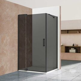 Душевой уголок Vincea Extra VSR-1E809090CGB 800/900х900 черный стекло тонированное, Размер: 80х90, Профиль: Черный, Стекло: Тонированное_