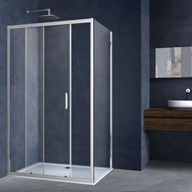 Душевой уголок Vincea Alpha VSR-3AL8012CL 1200х800 хром стекло прозрачное, Размер: 120х80, Профиль: Хром, Стекло: Прозрачное_