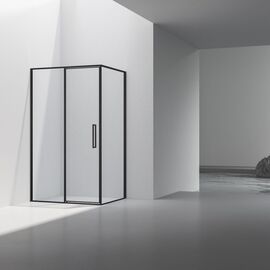 Душевой уголок Vincea Slim 8mm VSR-4SLP9012CLB 1200х900 черный стекло прозрачное, Размер: 90х120, Профиль: Черный_