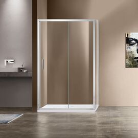 Душевой уголок Vincea Garda VSR-1G1016CL, 160х100, профиль хром, стекло прозрачное_