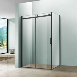 Душевой уголок Vincea Como VSR-1C1012CLB, 120х100, профиль черный, стекло прозрачное_