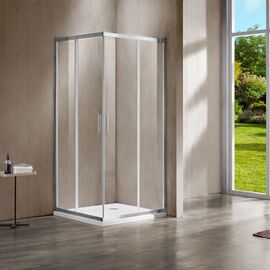Душевой уголок Vincea Garda VSS-1G1212CL, 120х120, профиль хром, стекло прозрачное_