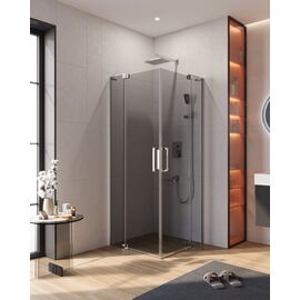 Душевой уголок CEZARES SLIDER-A-2-80/90-GRIGIO-Cr_