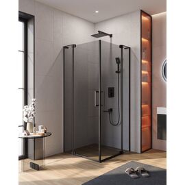 Душевой уголок CEZARES SLIDER-A-2-80/90-GRIGIO-NERO_