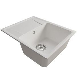 Мойка MIXLINE ML-GM26 из искусственного камня цвет белый 47х58 см_
