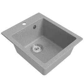 Мойка MIXLINE ML-GM14 из искусственного камня цвет темно-серый 42х50 см_