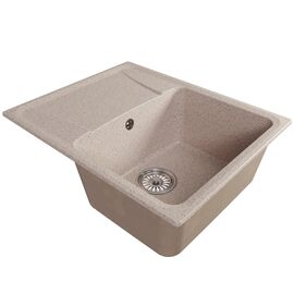 Мойка MIXLINE ML-GM26 из искусственного камня цвет песочный 58х47 см_