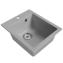Мойка MIXLINE ML-GM14 из искусственного камня цвет серый 42х50 см_