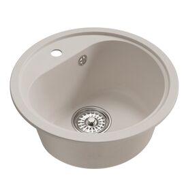 Мойка MIXLINE ML-GM10 из искусственного камня цвет белый 44х см_