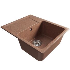 Мойка MIXLINE ML-GM26 из искусственного камня цвет терракотовый 58х47 см_
