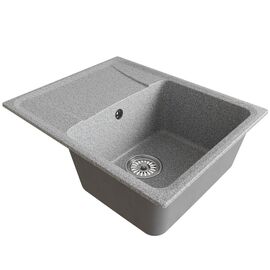 Мойка MIXLINE ML-GM26 из искусственного камня цвет серый 58х47 см_