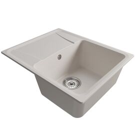 Мойка MIXLINE ML-GM26 из искусственного камня цвет белый 58х47 см_