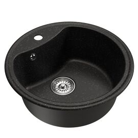 Мойка MIXLINE ML-GM09 из искусственного камня цвет черный 51х0 см_