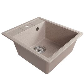 Мойка MIXLINE ML-GM28 из искусственного камня цвет песочный 45х50 см_