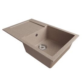 Мойка MIXLINE ML-GM31 из искусственного камня цвет песочный 77х50 см_