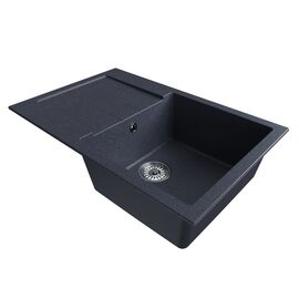 Мойка MIXLINE ML-GM31 из искусственного камня цвет антрацит 77х50 см_