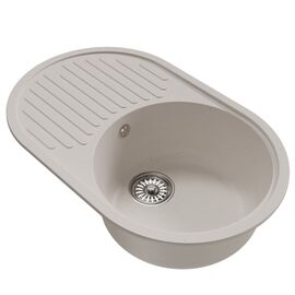 Мойка MIXLINE ML-GM16 из искусственного камня цвет белый 73х46 см_