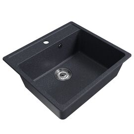 Мойка MIXLINE ML-GM15 из искусственного камня цвет антрацит 56х50 см_