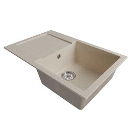 Мойка MIXLINE ML-GM31 из искусственного камня цвет бежевый 77х50 см_
