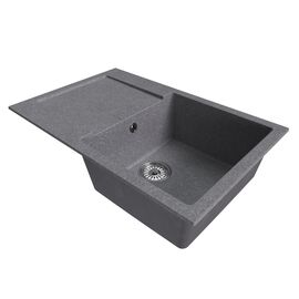 Мойка MIXLINE ML-GM31 из искусственного камня цвет графит 77х50 см_