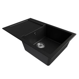 Мойка MIXLINE ML-GM31 из искусственного камня цвет черный 77х50 см_