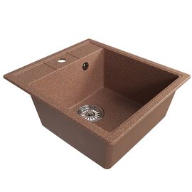 Мойка MIXLINE ML-GM28 из искусственного камня цвет терракотовый 45х50 см_