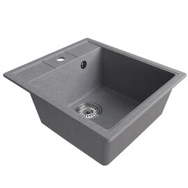 Мойка MIXLINE ML-GM28 из искусственного камня цвет графит 45х50 см_