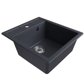 Мойка MIXLINE ML-GM28 из искусственного камня цвет антрацит 45х50 см_