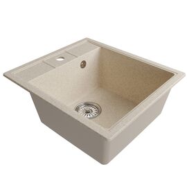 Мойка MIXLINE ML-GM28 из искусственного камня цвет бежевый 45х50 см_