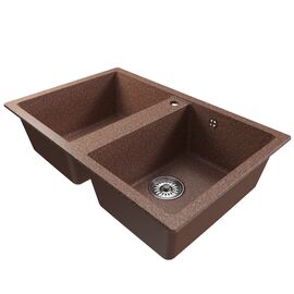 Мойка MIXLINE ML-GM23 из искусственного камня цвет терракотовый 77х50 см_