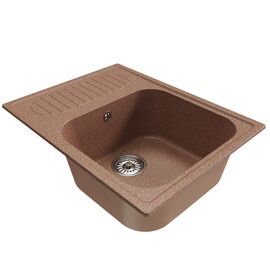Мойка MIXLINE ML-GM18 из искусственного камня цвет терракотовый 64х49 см_