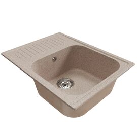 Мойка MIXLINE ML-GM18 из искусственного камня цвет песочный 64х49 см_