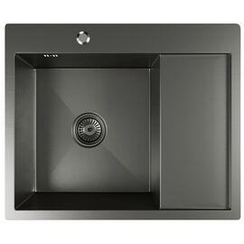 Мойка MIXLINE PRO из нержавеющей стали цвет черный 60х50 см_
