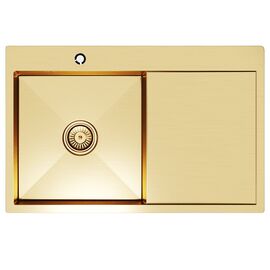 Мойка MIXLINE PRO из нержавеющей стали цвет золотой 78х50 см_
