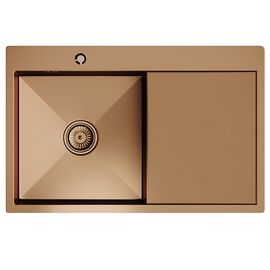 Мойка MIXLINE PRO из нержавеющей стали цвет бронза 78х50 см_