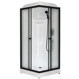 Душевая кабина Royal Bath RB 80HP1-T-BL стекло прозрачное, Размер: 80х80, Стекло: Прозрачное_