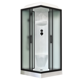 Душевая кабина Royal Bath  RB 80HP6-WC-BL стекло матовое, Размер: 80х80, Стекло: Матовое_