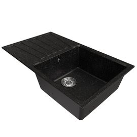 Мойка MIXLINE ML-GM20 из искусственного камня цвет черный 83х48 см_