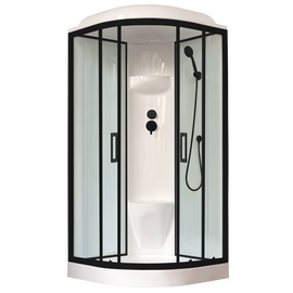 Душевая кабина Royal Bath  RB 90HK6-WT-BL стекло прозрачное, Размер: 90х90, Стекло: Прозрачное_