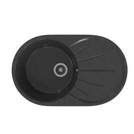 Мойка MIXLINE ML-GMS05 из искусственного камня цвет черный 73.5х45.5 см_