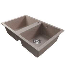 Мойка MIXLINE ML-GM23 из искусственного камня цвет песочный 77х50 см_