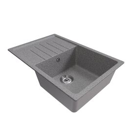 Мойка MIXLINE ML-GM19 из искусственного камня цвет темно-серый 75х50 см_